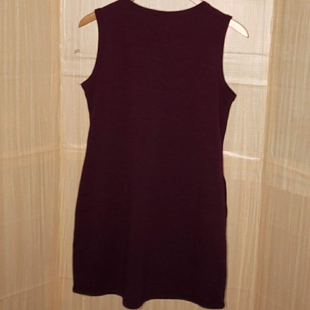 32 Degrees Cool Womens Purple Sleeveless Sweatshirt Dress Large - Picture 2 of 6